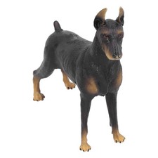 Black Doberman Model Toys Cute