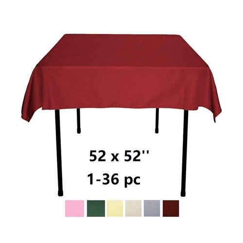Square polyester tablecloth - square,