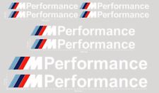 M Performance Sticker BMW M Sport Vinyl Set of 8 White 100mm, 150mm & 200mm