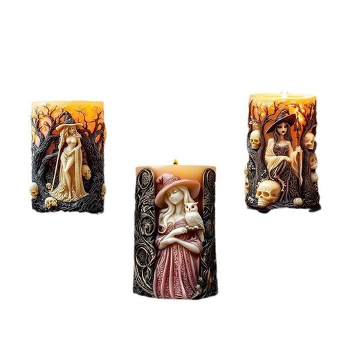 Witch silicone molds candle - witch,