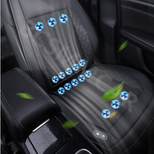 Car Seat Summer Cooling Chair Cover Cushion Air Fan Ventilation With 16 Fan