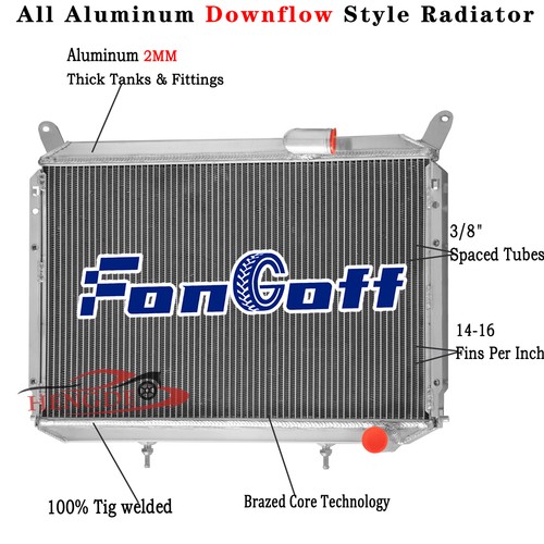 Row aluminum radiator fit - row,