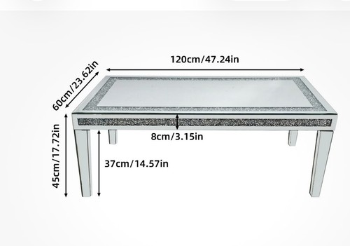 Modern mirrored coffee table - modern,