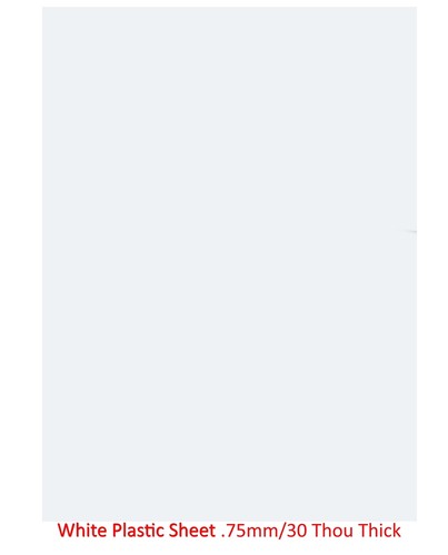 Plain plasticard sheet - sheet, x