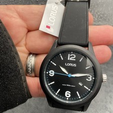 MENS LORUS WATCH ROUND BLACK