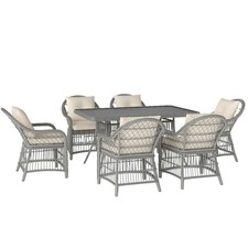Outsunny 6 Seater Rattan