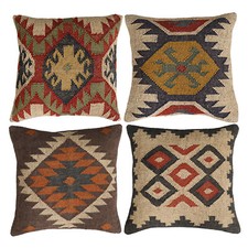 4 Jute kilim pillow cover