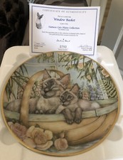 Danbury Mint Siamese Cat Plate