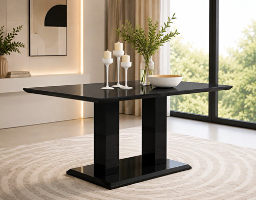 Glossy black acrylic - black,