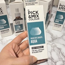Pick Mix Colour Hair Dye Drops Aqua, Non-Permanent 50ml New 