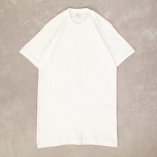 Jc Penney Vintage 80s Blank Single Stitch T-Shirt S Made in USA Men's White 