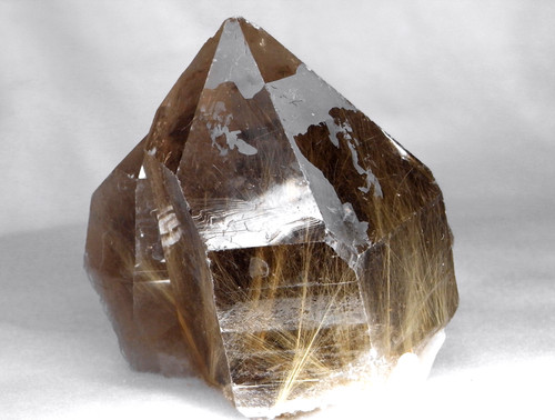 Smoky quartz level with - quartz, golden