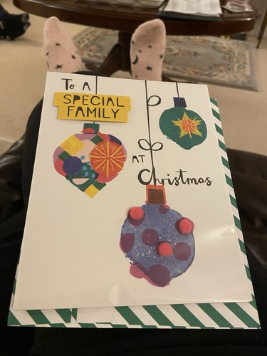 New christmas card to - (to, a
