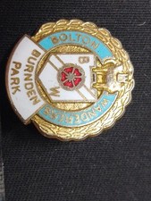 1970s Bolton Wanderers FC Burnden Park Enamel Badge by Coffer London.