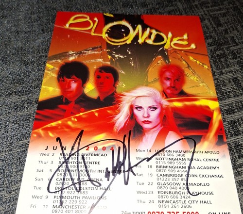 Blondie flyer signed debbie - by,