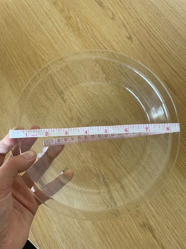Vintage clear glass pyrex pie - vintage,