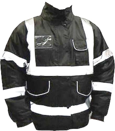 Bomber jacket black reflective - jacket,