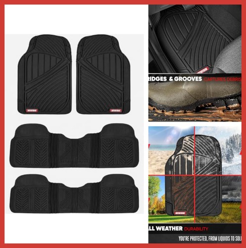 Row rubber floor mats heavy - rubber,