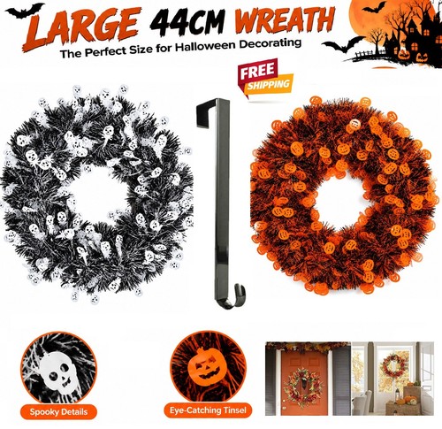 Halloween wreath front - halloween, door