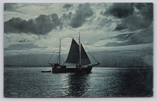 1908 newport oregon sailboat - oregon,