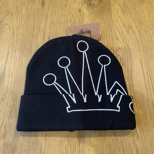 Stussy crown beanie black - crown,