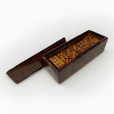 Vintage Solid Walnut Domino