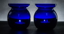 Vintage Bristol Blue Glass