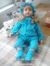 Hand crocheted unisex baby