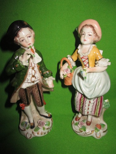 Pair antique sitzendorf - pair,