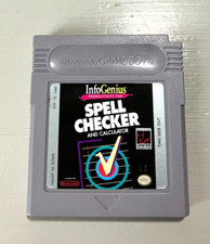InfoGenius Spell Checker and Calculator : RARE Official Nintendo Gameboy Game