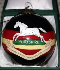 Prince of Wales's Own Regiment of Yorkshire (PWO) Glass Commemorative Bauble