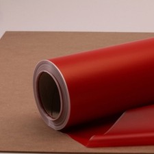 Red Frosted Christmas Cellophane Gift Wrapping 80 cm wide 1 - 100 meters Length