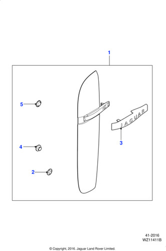Jaguar fender motif 2 - fender,