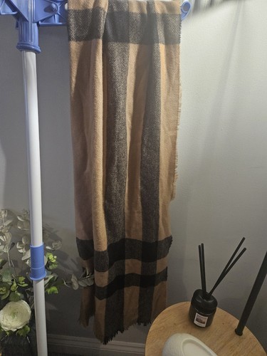 Large thick warm brown and - large,