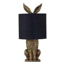 Gold Hare Rabbit Table Lamp