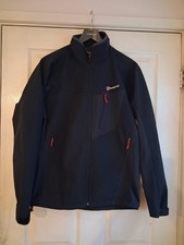 Berghaus Ghlas Softshell Jacket Medium, Black Walking See Description And Pics