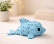 Knitted Style Dolphin Ornament