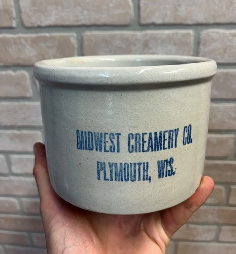 Vintage butter jar midwest - butter,