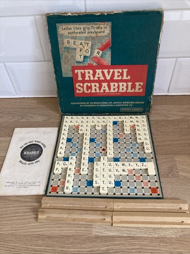Travel scrabble vintage - scrabble,