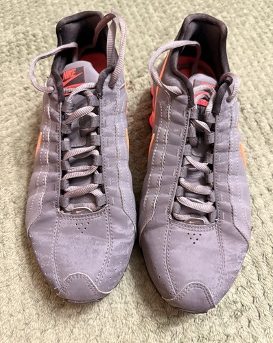 Nike shox trainers grey orange - nike,