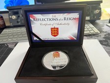 Reflections of a Reign Guernsey 2015 Silver 65mm 5oz Silver Proof Coin COA + BOX