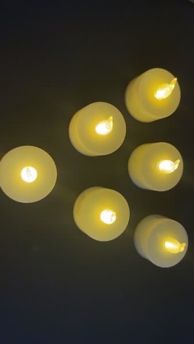 Led candle lights 6pcs - lights, yellow