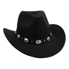 Western Cowboy Hat Wide Brim Cowgirl Hat Summer Outdoor Sun Hat Unisex Fashion