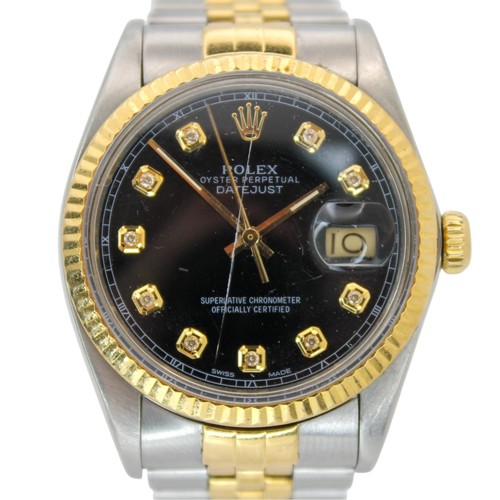 Rolex datejust 16013 black - rolex,