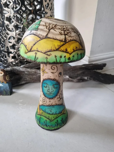 Mushroom handmade carved - handmade,