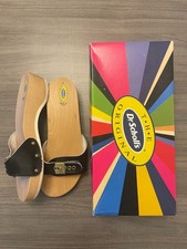 New w/ Box Vintage Dr. Scholls The Original Wood Exercise Sandals Clogs Shoes 7!