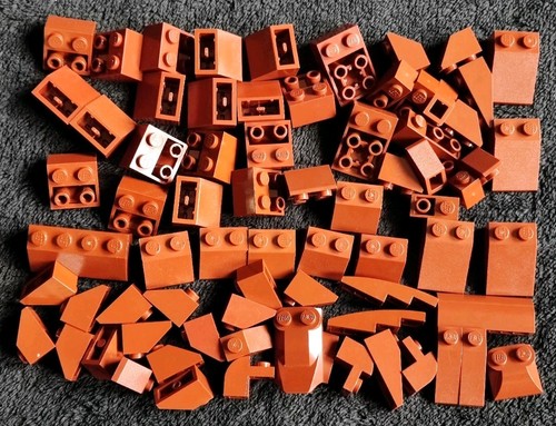 Lego mixed brown slopes - lego, bundle