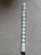 Tube Of 14 Small White Xmas  Tree Baubles