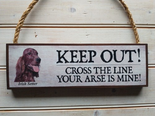Irish setter sign - irish,