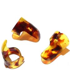 3x plastic finger picks for Guitar or banjo